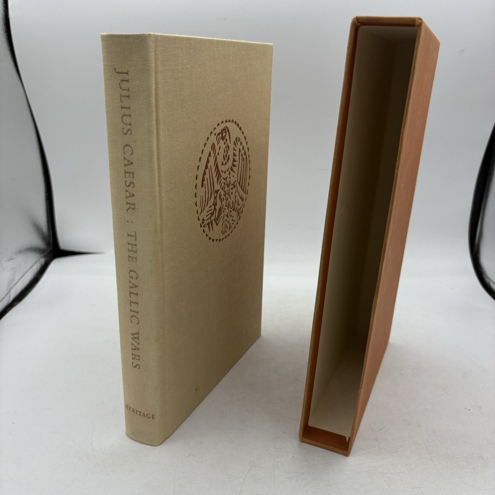 Julius Caesar Gallic Wars Heritage Press w Folio Slipcase Sandglass Insert 1983